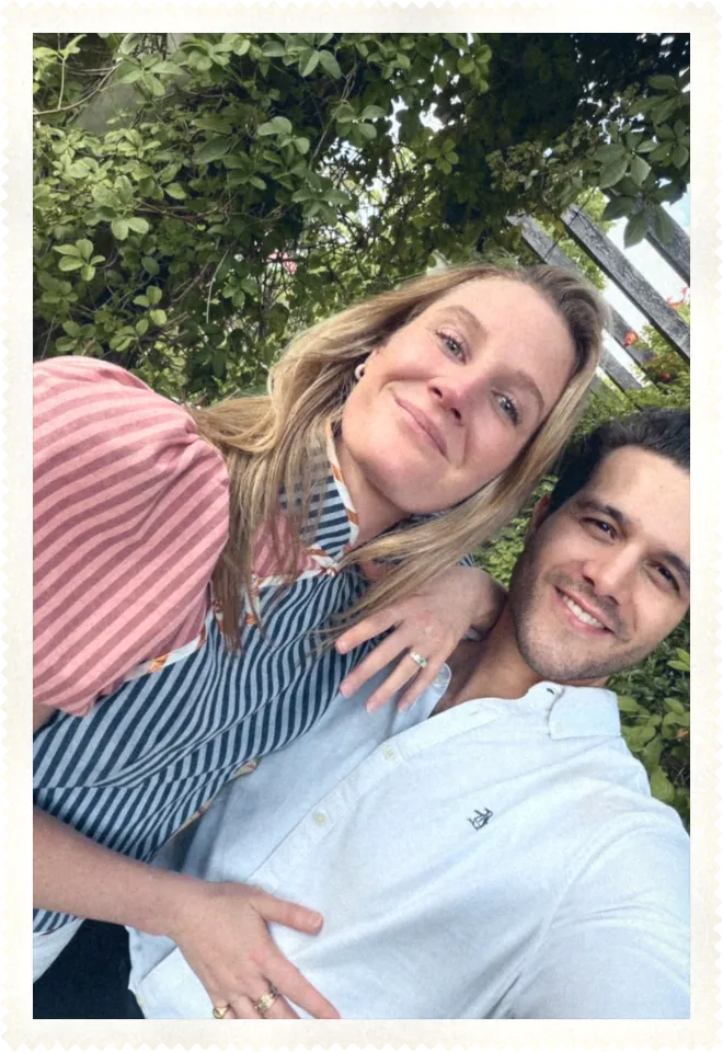 Katie and Carlos at their engagement